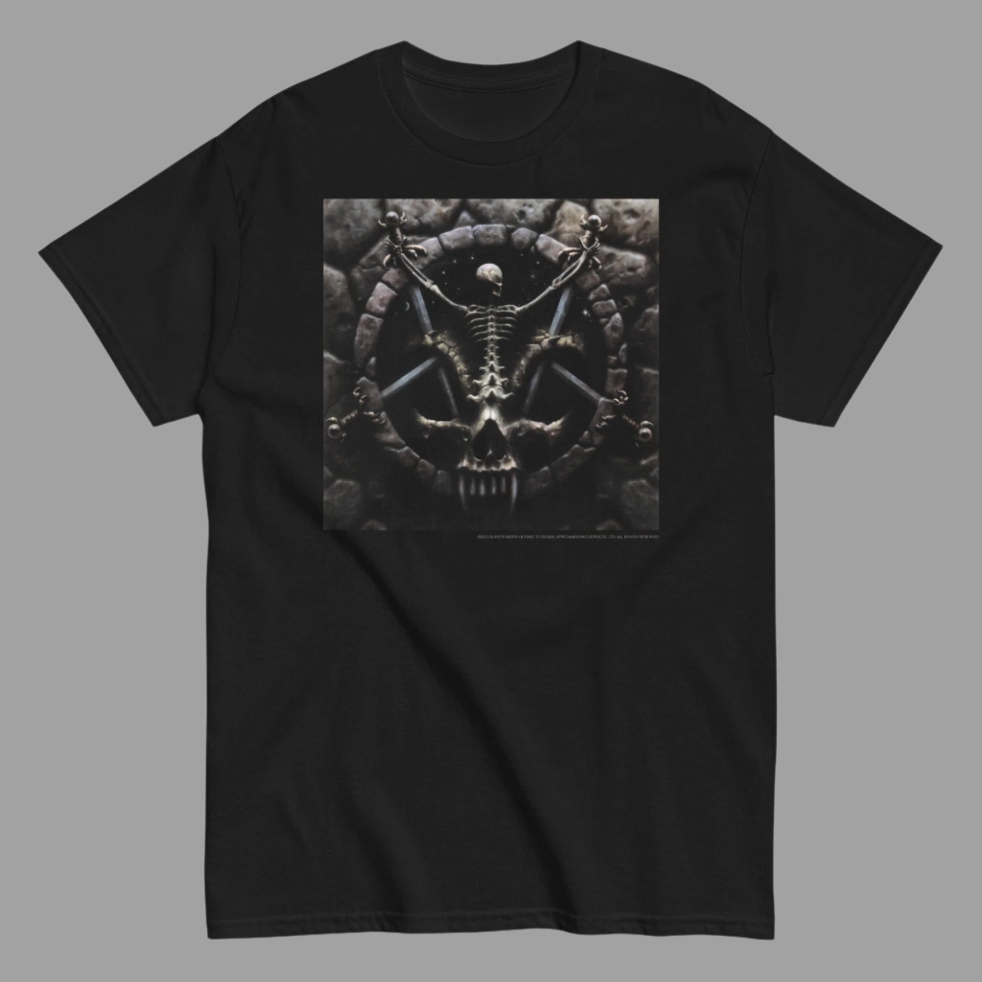 Slayer - Skeleton Pentagram T-Shirt Black