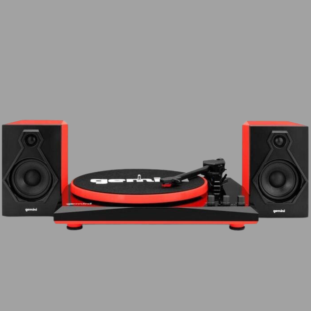 Gemini TT-900B 3-Speed Turntable System With Bluetooth & Stereo Speakers