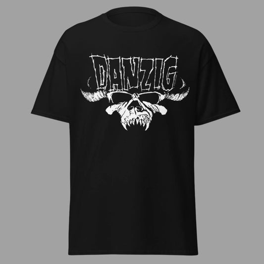 Danzig - Logo Skull Jumbo Print T-Shirt Black