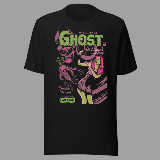 Ghost Comics Vintage T-Shirt Black