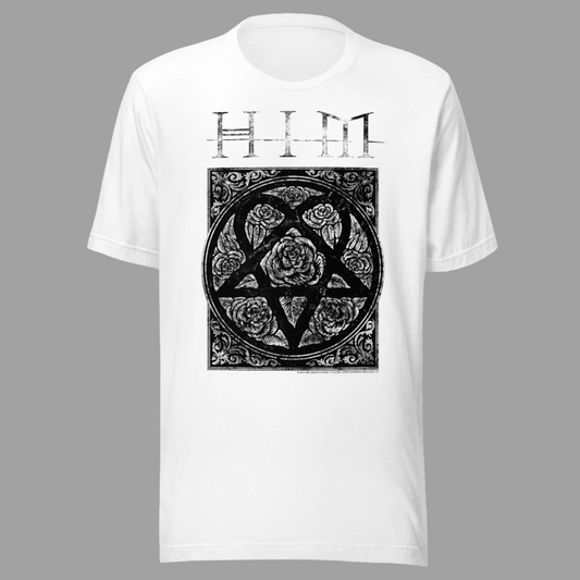 HIM - Chapel Jumbo Print T-Shirt White