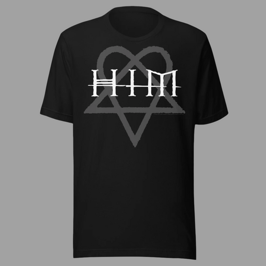 HIM - Dark Heart Jumbo Print T-Shirt Black