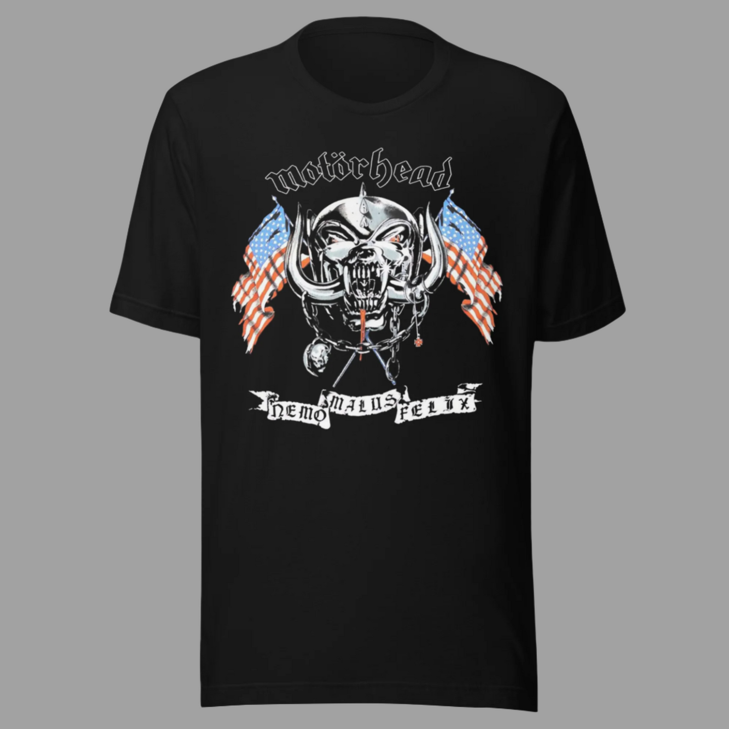 Motorhead - Vintage 1992 Nemo Malus Felix Jumbo Print T-Shirt Black
